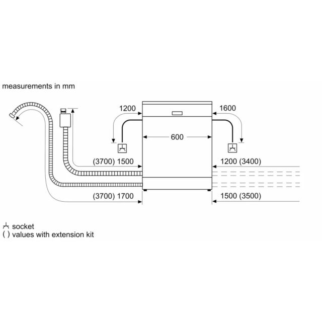 Bosch SMV4EAX23G Series 4 Fully Integrated Dishwasher, 13 Place Settings,