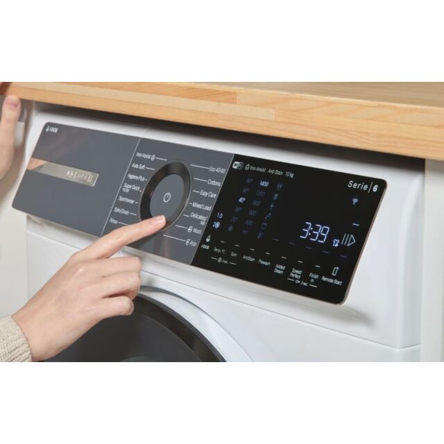 Bosch WGH254A0GB Series 6 White Capacity 10kg, 1400rpm, i-DOS, Iron Assist, Detergent Scan, Anti Sta