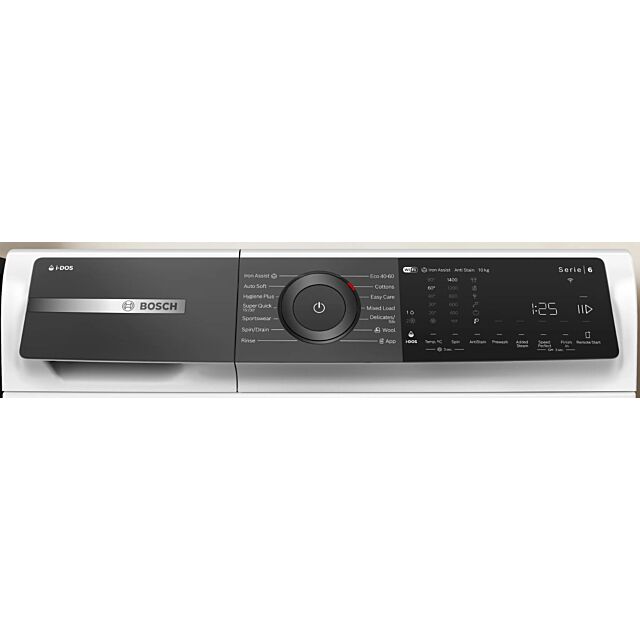 Bosch WGH254A0GB Series 6 White Capacity 10kg, 1400rpm, i-DOS, Iron Assist, Detergent Scan, Anti Sta