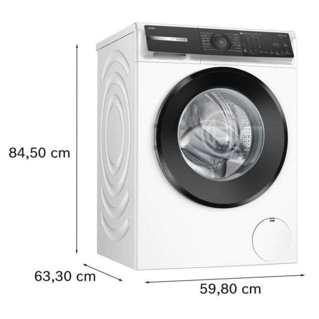 Bosch WGH254A0GB Series 6 White Capacity 10kg, 1400rpm, i-DOS, Iron Assist, Detergent Scan, Anti Sta