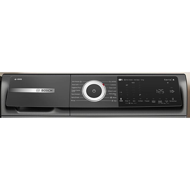 Bosch WGH254ARGB Series 6 Graphite Capacity 10kg, 1400rpm, i-DOS, Iron Assist, Detergent Scan, Anti 