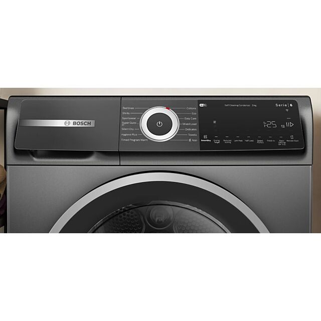 Bosch WQH246DRGB Heat Pump Dryer Series 6 / 9Kg, Selfcleaning Condenser, Speed Perfect, Bed Linen, H