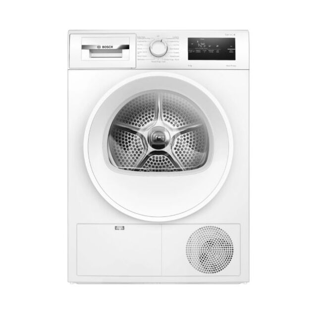 Bosch WTH85225GB Heat Pump Tumble Dryer 8 Kg Series 4 ,Autodry, Time Delay/Time Remaining, Led Displ