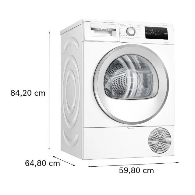 Bosch WTH85226GB Heat Pump Tumble Dryer 8Kg Series 4 