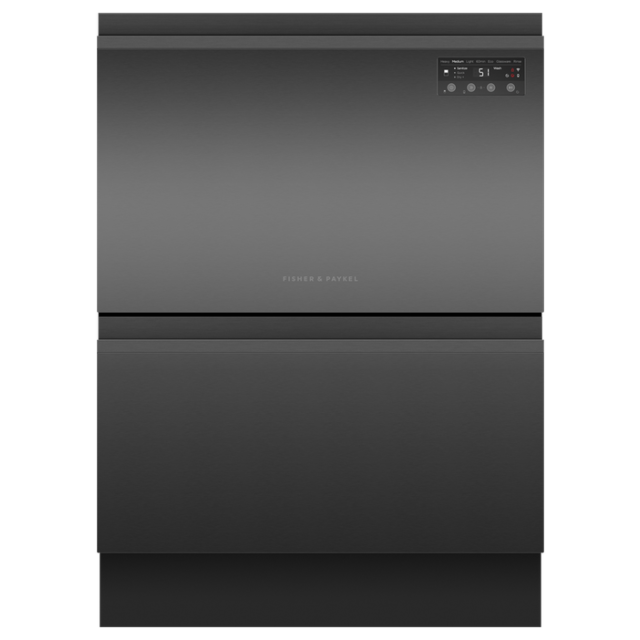 Fisher + Paykel DD60D2HNB9 Series 7 Integrated Double Dishdrawer™ Dishwasher, 12 Place Settings, E R