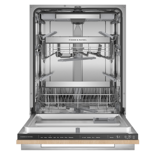 Fisher + Paykel DW60UT4HI2 Series 9 Fully Integrated Dishwasher, 16 Place Settings, B Rated, 82990