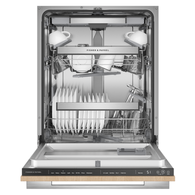 Fisher + Paykel DW60UT4HI2 Series 9 Fully Integrated Dishwasher, 16 Place Settings, B Rated, 82990