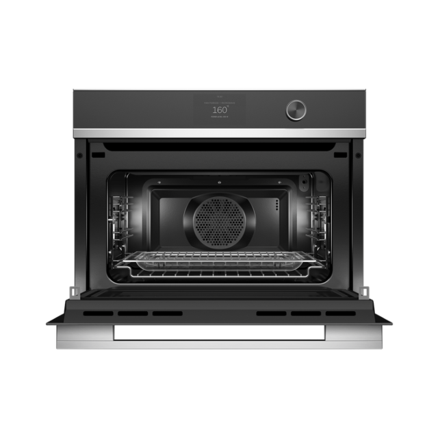 Fisher + Paykel OM60NDTDX1 Series 9 Built-In Contempary Compact Combi Microwave Oven, 82761