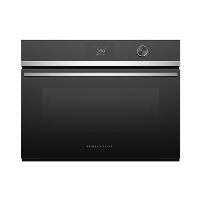 Fisher + Paykel OM60NDTDX1 Series 9 Built-In Contempary Compact Combi Microwave Oven, 82761