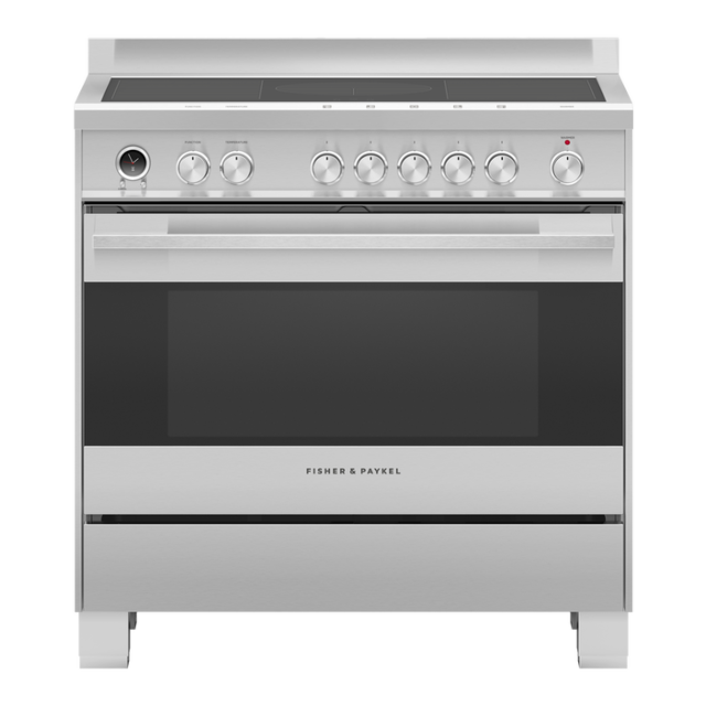 Fisher + Paykel OR90SDI6X1 Series 9 90cm Induction Range Cooker, Stainless Steel, A Rated, 82227