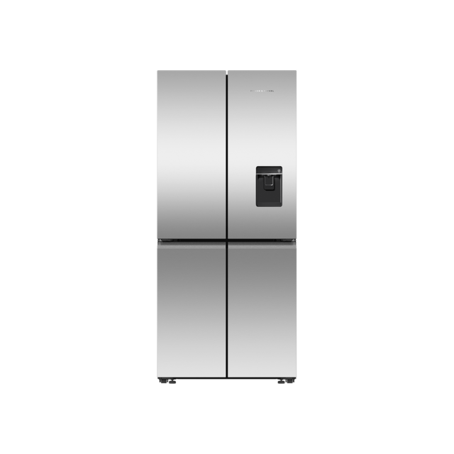 F&P RF500QNUX1 79cm Quad Door Frost Free Fridge Freezer - Stainless Steel