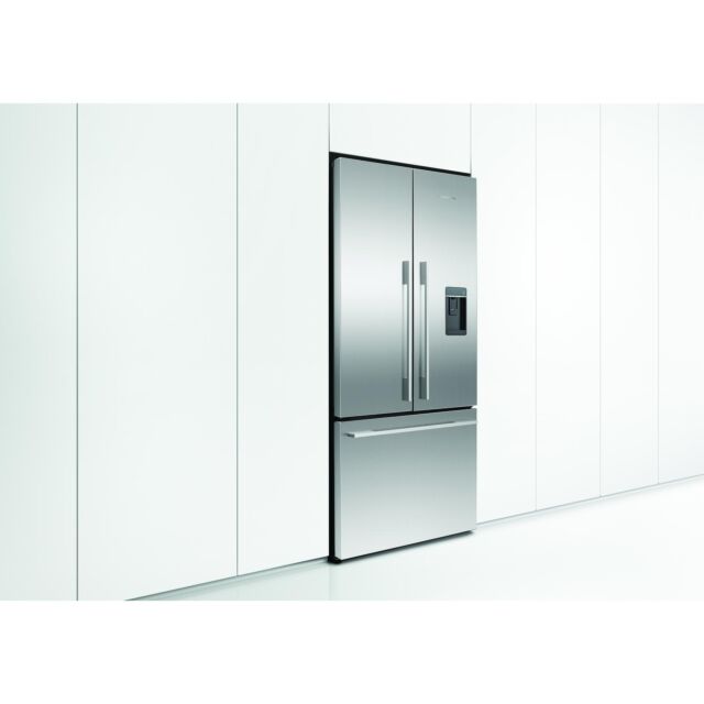 Fisher + Paykel RF540ADUX6 French Door Style American Fridge Freezer, Ice & Water, Stainless Steel, E Rated, Plumbed, 26685