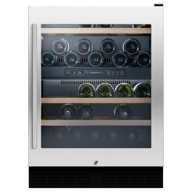 **EX DISPLAY Fisher + Paykel RS60RDWX2 Undercounter Dual Zone Wine Cabinet - 38 Bottles