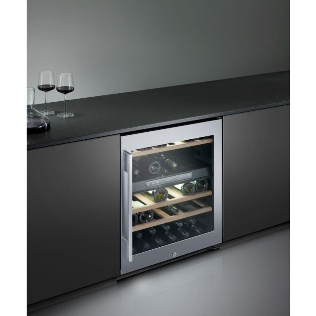 **EX DISPLAY Fisher + Paykel RS60RDWX2 Undercounter Dual Zone Wine Cabinet - 38 Bottles