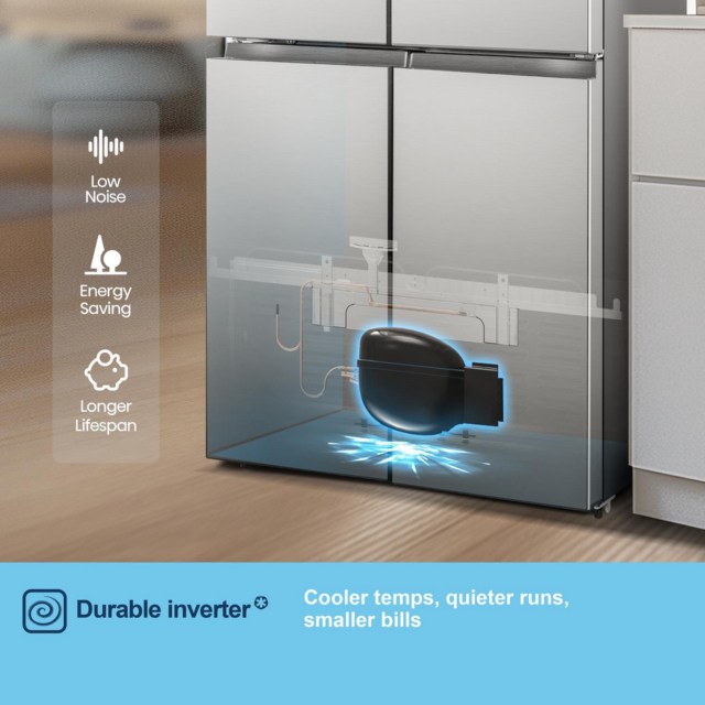 Fridgemaster MQ79395ES 79.4cm No Frost Fridge Freezer