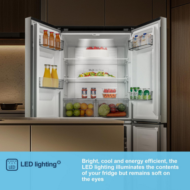 Fridgemaster MQ79395ES 79.4cm No Frost Fridge Freezer