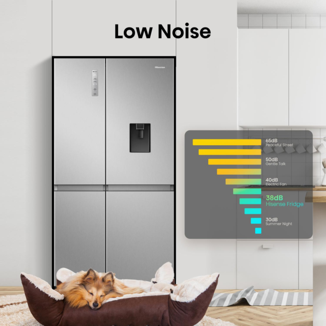 Hisense RS840N4WCE 60/40 Fridge Freezer - Stainless Steel