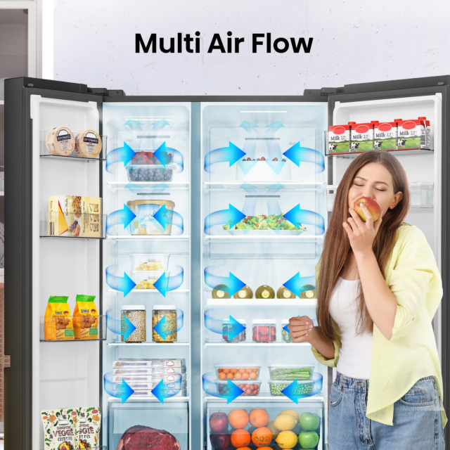 Hisense RS840N4WFE 60/40 Fridge Freezer