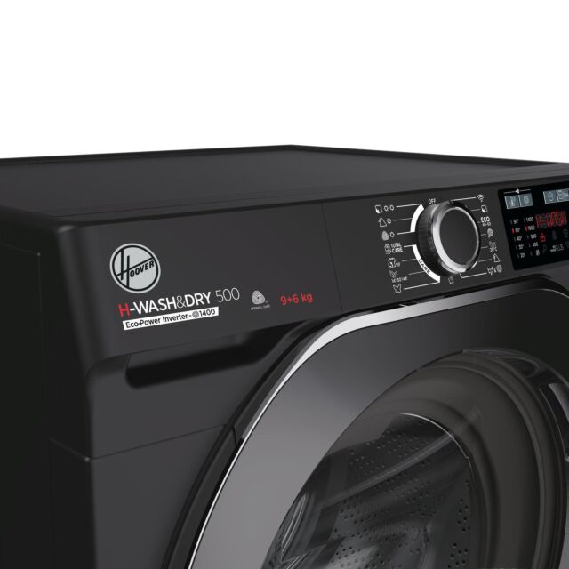 Hoover HD496AMBCB/1-80 9kg/6kg 1400 Spin  Washer Dryer - Black