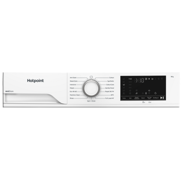 Hotpoint HEV841WUK 8kg 1400 Spin Washing Machine White
