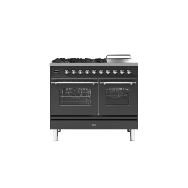 ILVE PD10SNE3/ 100Cm Dual Fuel Milano Range Cooker, 4 Gas Burners + Coup De Feu