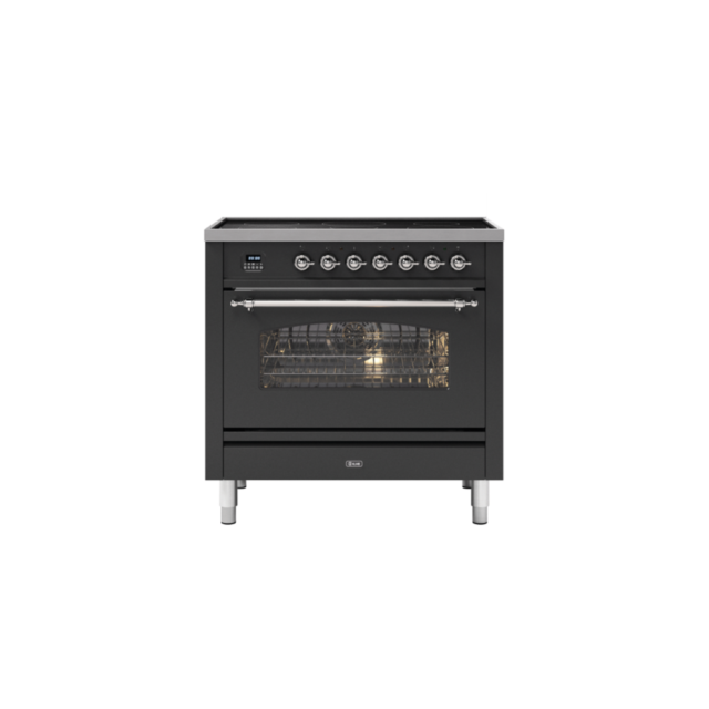 ILVE PI09NE3/ 90Cm Induction Single Cavity Milano Range Cooker