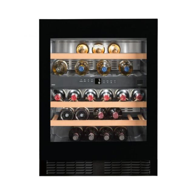 Liebherr UWTGB1682 Built-Under Dual Zone Wine Cabinet, Black Glass