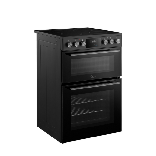 Midea MFO24EME4R118-BK 60cm Double Oven Cooker Black