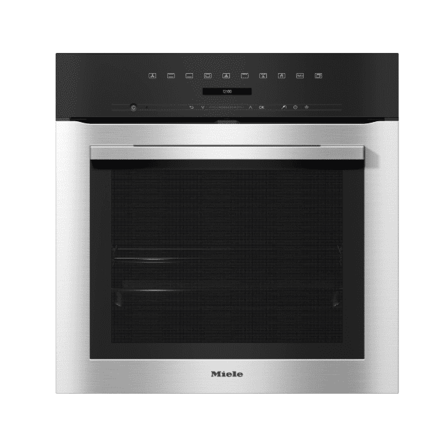Miele H7162BP CLST Built-In Single Oven, Pyrolytic, Clean Steel Finish