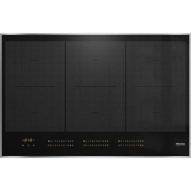 Miele KM7575FR 806mm wide 6 Zone Induction Hob, 3 PowerFlex Zones, 11144060 