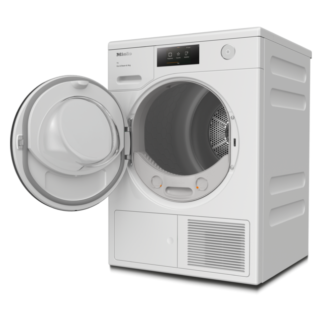 Miele TCR780WP Freestanding 9kg Heat Pump Tumble Dryer, A+++ Rated, White