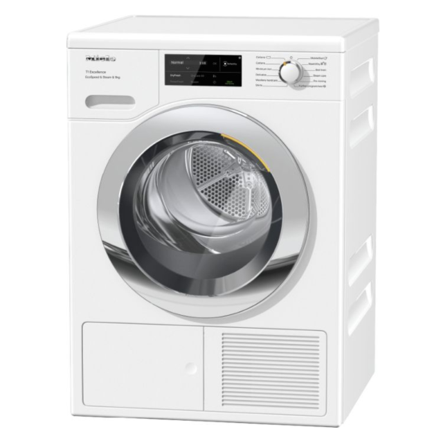 Miele TEL785WP Freestanding 9kg Heat Pump Tumble Dryer, A+++ Rated, White
