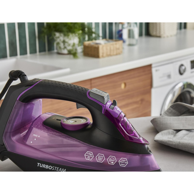 Morphy Richards 303140 Turbosteam 2800W Steam Iron - Purple