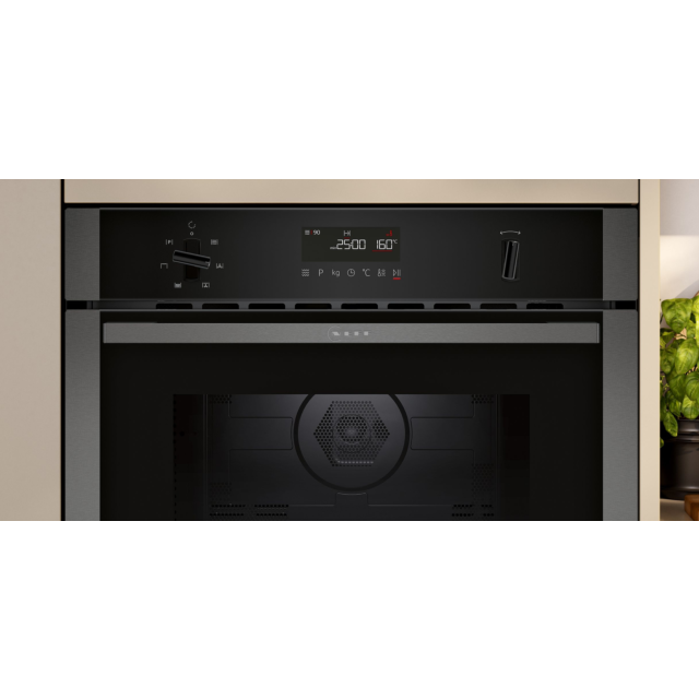 Neff C1AMG84G1B N50 Built-In Combination Microwave Oven, Graphite Grey