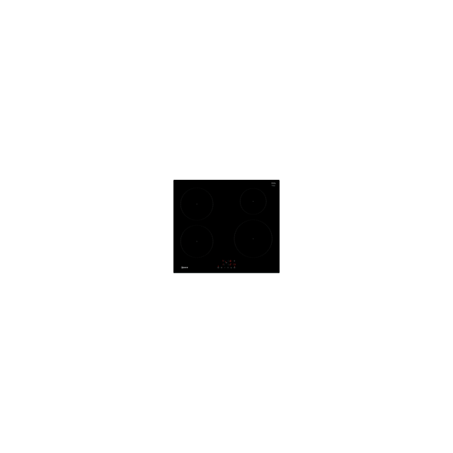 Neff T36FBE1L0G N 30 60cm Induction Hob, Touch Control, 4 zones, Front Bevel, 17 power levels, timer
