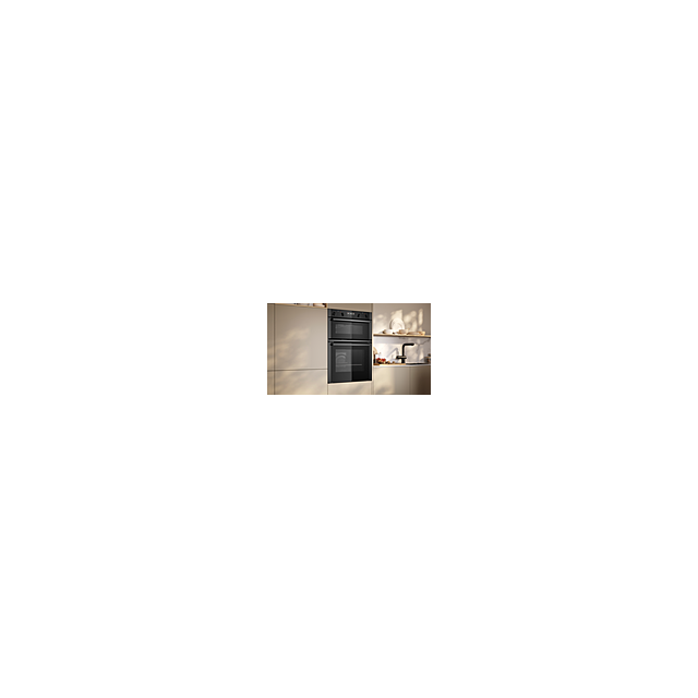 Neff U2ACH7AG7B N50 Built-In Electric Double Oven, Graphite Grey with Pyrolytic Cleaning, A Rated