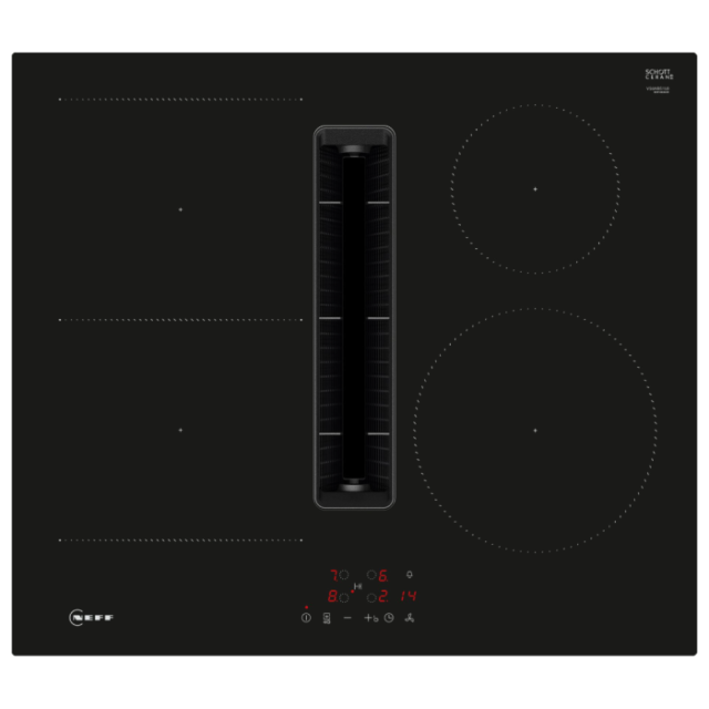 Neff V56NBS1L0 N50 60cm Venting Induction Hob, Touch Control, 4 Zones Including 1X Combi Zone