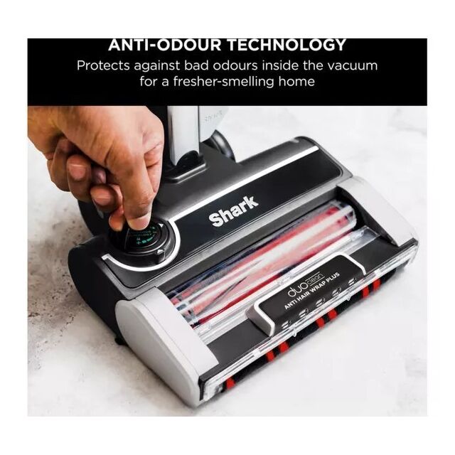 Shark HZ3000UKT Shark Stratos Anti Hair Wrap Plus Anti-Odour Corded Stick Vacuum - Black/Chrome
