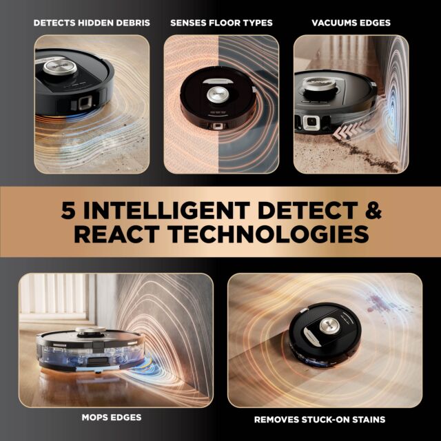 Shark PowerDetect NeverTouch Pro 2-in-1 Self-Empty, Self-Refill & Self-Clean Robot Vacuum & Mop - Black