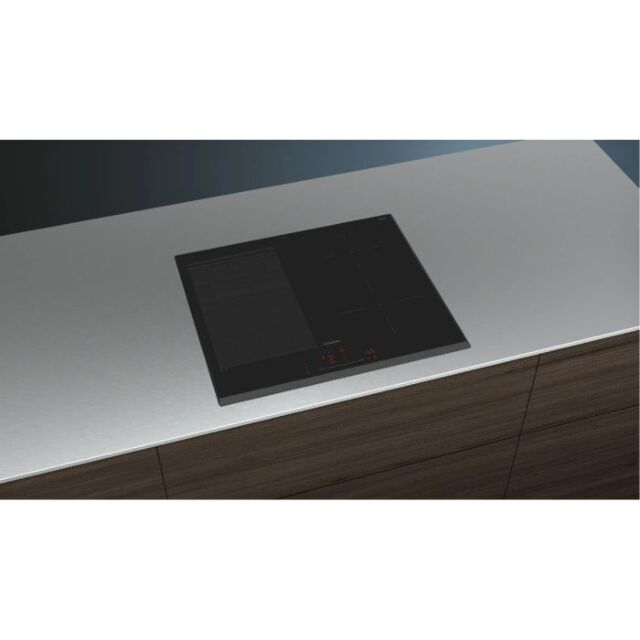 Siemens EX651HEC1E iQ700 60cm Flex Induction Hob, 1x Flex Zone Plus 2 Zones