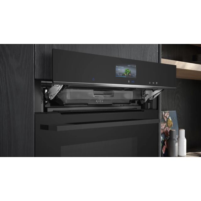 Siemens HR776G1B1B IQ700 Built-In Single Oven With Steam Function, Self Cleaning, TFT Touch Display Plus