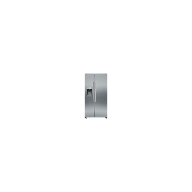 Siemens KA93GAIDP iQ500 American Style Fridge Freezer, Ice + Water, Stainless Steel, D Rated