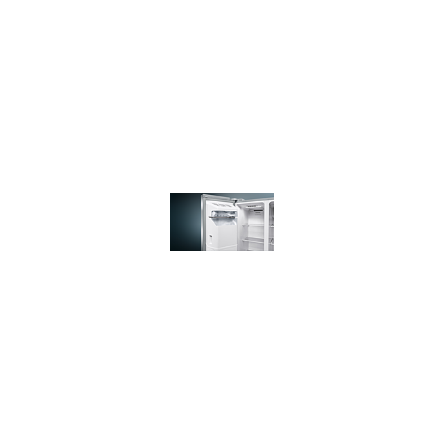 Siemens KA93GAIDP iQ500 American Style Fridge Freezer, Ice + Water, Stainless Steel, D Rated