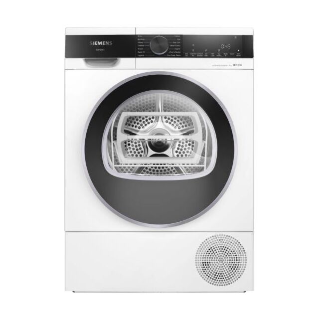 Siemens WQ45G203GB iQ500 Freestanding Heat Pump Tumble Dryer, 9kg, White, A+++ Rated