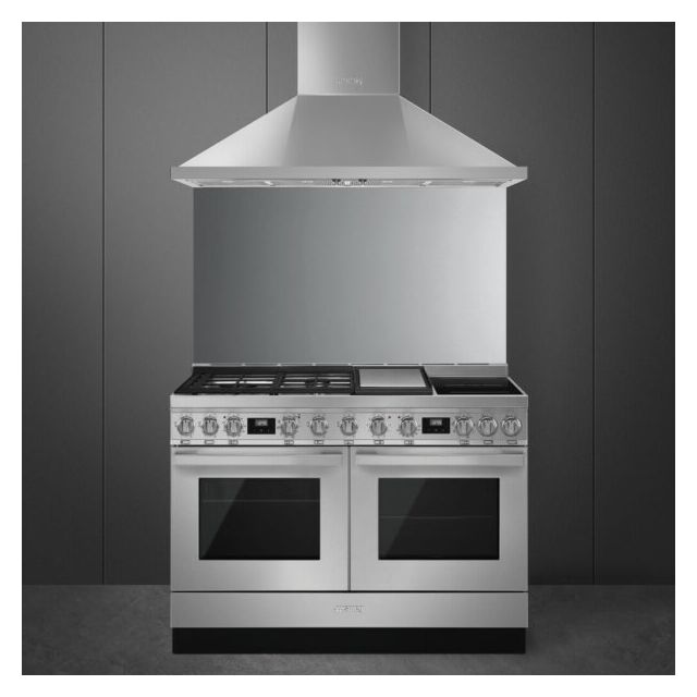 **EX DISPLAY Smeg CPF120IGMPX 120cm Portofino Dual Fuel Range Cooker Stainless Steel