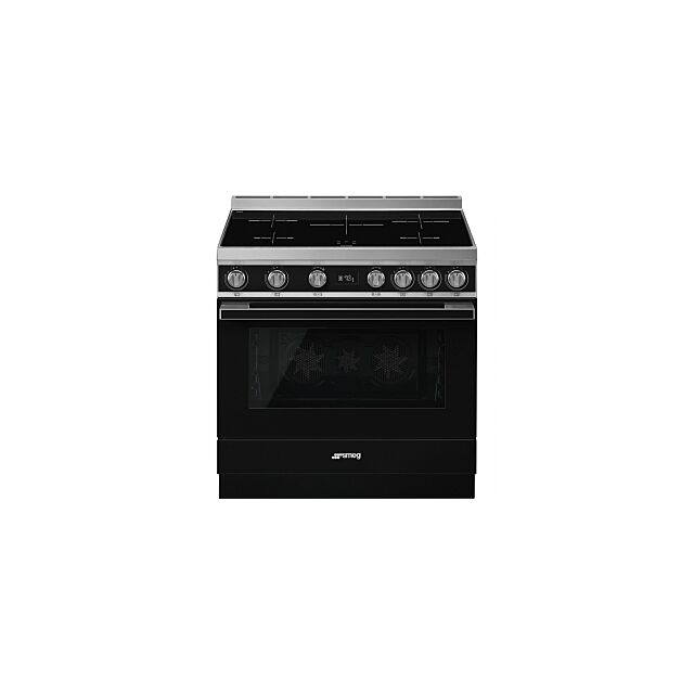 Smeg CPF9IP 90Cm Induction Portofino Range Cooker, Pyrolytic