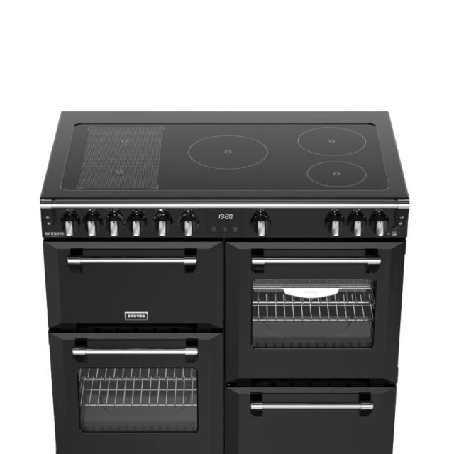 **EX DISPLAY Stoves ST DX RCA RICH 100Ei RTY BLK 100cm Richmond Deluxe Induction Range Cooker, 444411873