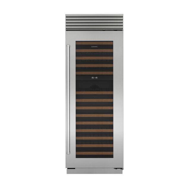 Sub Zero ICBCL3050W/S/P/R 762mm Classic Wine Storage, Right Hand Hinge, Stainless Steel and Glass wi