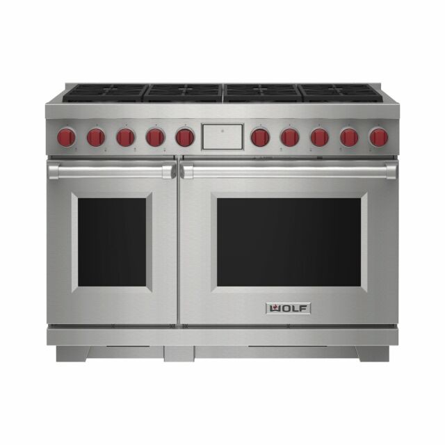 Wolf ICBDF48850/S/P 1216mm Dual Fuel Range Cooker, 8 Gas Burners 