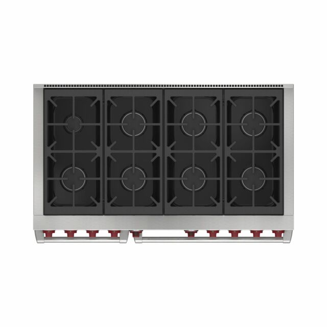 Wolf ICBDF48850/S/P 1216mm Dual Fuel Range Cooker, 8 Gas Burners 